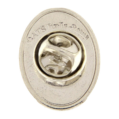 Spilla logo ufficiale Giubileo 2025 acciaio resinato 2x1,5 cm 2