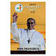 Holy card of Pope Francis, Jubilee year 2025 with official logo s1