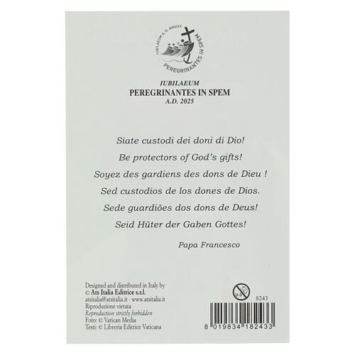 Bildchen Jubiläum 2025 mit Papst Franziskus 2