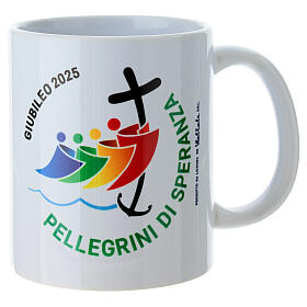 Taza cerámica logotipo oficial Jubileo 2025 coloreada 300cc