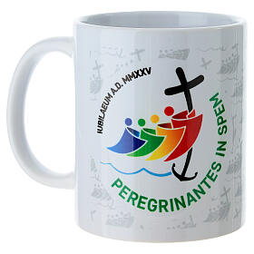Taza oficial Jubileo 2025 de 300cc logotipo coloreado latín