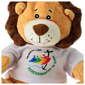 Stuffed animal with t-shirt, lion with Jubilee 2025 official logo, 10 in