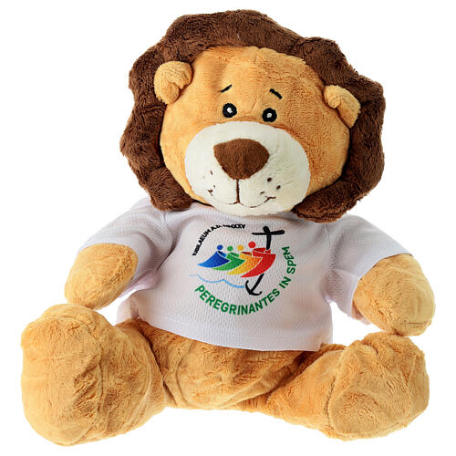 Stuffed animal with t-shirt, lion with Jubilee 2025 official logo, 10 in 1