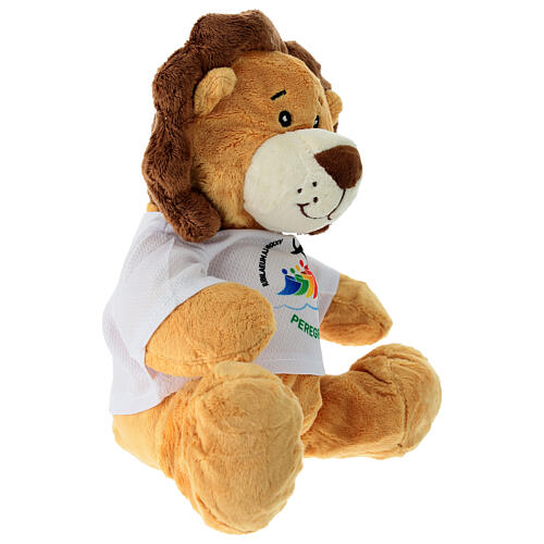 Stuffed animal with t-shirt, lion with Jubilee 2025 official logo, 10 in 4