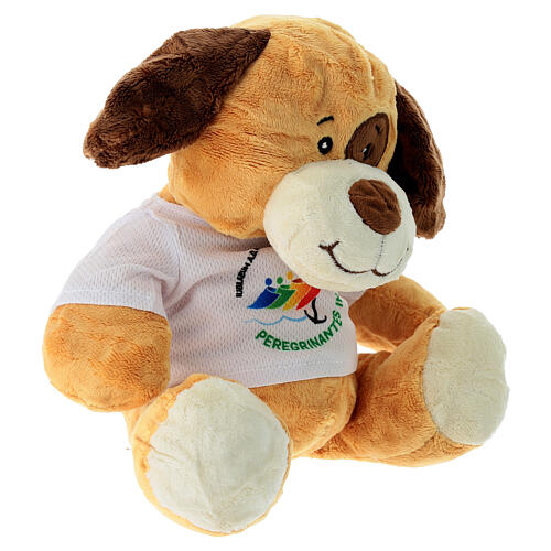 Stuffed animal with t-shirt, dog with Jubilee 2025 official logo, 10 in 5