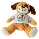 Cagnolino peluche 25 cm logo ufficiale Giubileo 2025 colorato s1