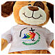 Cagnolino peluche 25 cm logo ufficiale Giubileo 2025 colorato s2