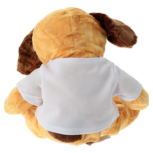 Brinquedo de pelúcia 25 cm cãozinho com camiseta logótipo oficial Jubileu 2025 6