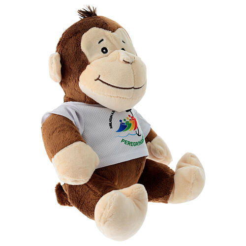 Monkey-shaped stuffed animal, t-shirt with Jubilee 2025 official logo, 10 in 4