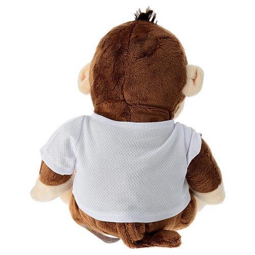 Monkey-shaped stuffed animal, t-shirt with Jubilee 2025 official logo, 10 in 5