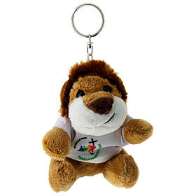 Porte-clé lion peluche logo Jubilé 2025