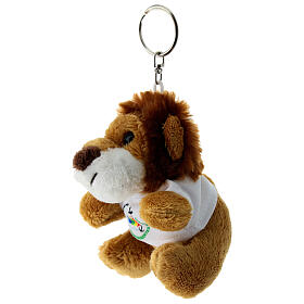 Porte-clé lion peluche logo Jubilé 2025