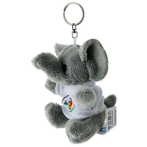 Key ring with Jubilee 2025 logo, stuffed elephant with t-shirt 2