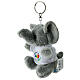 Key ring with Jubilee 2025 logo, stuffed elephant with t-shirt s2