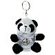 Key ring with stuffed panda, Jubilee 2025 logo s1