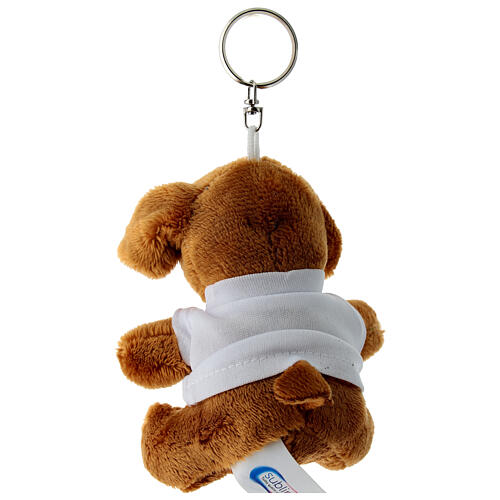 Porte-clé peluche petit chien logo Jubilé 2025 3