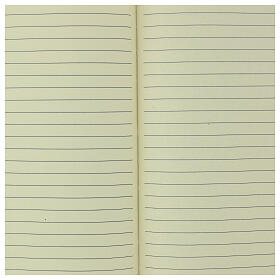 White fabric notebook, Latin colourful logo of Jubilee 2025