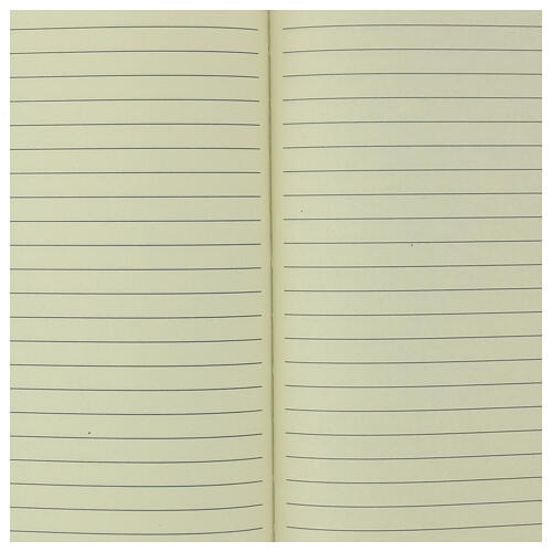 Block notes bianco tessuto logo Giubileo 2025 a colori Italiano 2