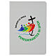 White fabric notebook with Jubilee 2025 logo in Italian colors s1