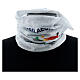 White neck warmer with multilingual logo of Jubilee 2025 s5