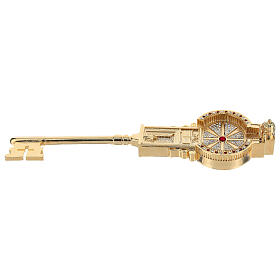 The Key of Jubilee, limited edition, bronze with 24K gold bath and crystals