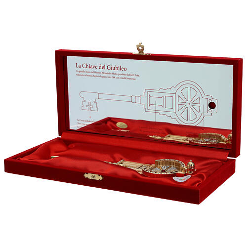 The Key of Jubilee, limited edition, bronze with 24K gold bath and crystals 2