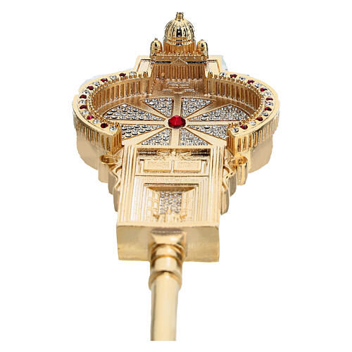 The Key of Jubilee, limited edition, bronze with 24K gold bath and crystals 4