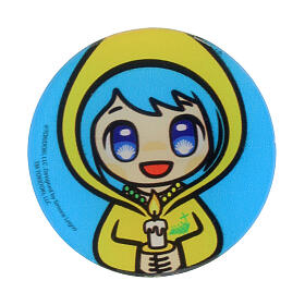 Broche Luce mascotte Jubilé 2025 acrylique bleu Tokidoki