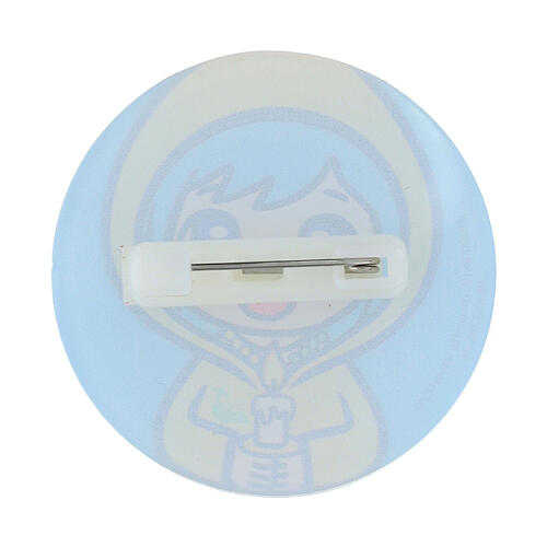 Light blue acrylic Jubilee 2025 mascot pin button Tokidoki 3
