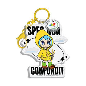 Acrylic key ring of Luce, Jubilee 2025 mascot by Tokidoki, 2 in