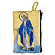 Portarosario Giubileo Maria Miracolosa stoffa 7x10 cm s1