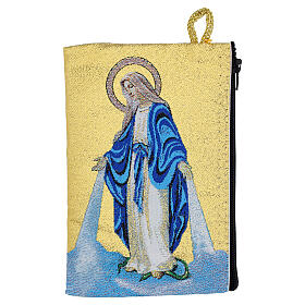 Porta terço 10x15 cm Jubileu Nossa Senhora das Graças tecido