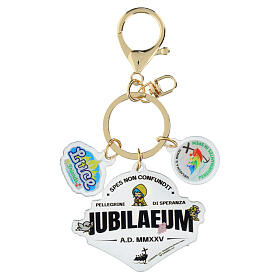 Key ring with Luce and Iubilaeum inscription, Jubilee 2025 by Tokidoki, acrylic, 2 in