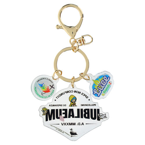 Key ring with Luce and Iubilaeum inscription, Jubilee 2025 by Tokidoki, acrylic, 2 in 3