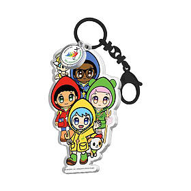 Key ring of Luce and Friends by Tokidoki, Jubilee 2025, acrylic, 2 in