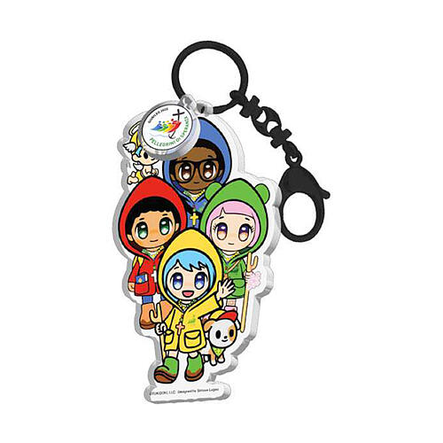 Key ring of Luce and Friends by Tokidoki, Jubilee 2025, acrylic, 2 in 1