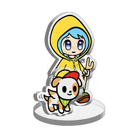 Figurines Luce et Santino mascotte Jubilé 2025 acrylique Tokidoki