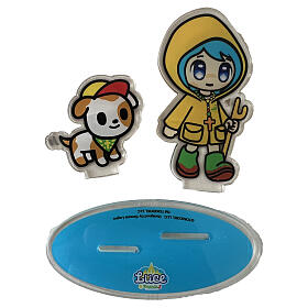 Figurines Luce et Santino mascotte Jubilé 2025 acrylique Tokidoki