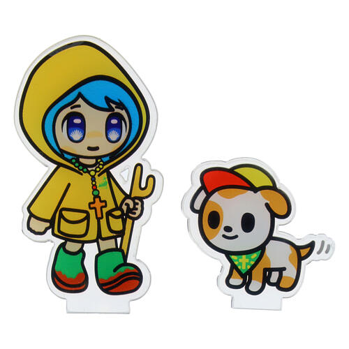 Figurines Luce et Santino mascotte Jubilé 2025 acrylique Tokidoki 4