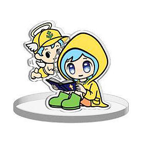 Figure of Luce and angel Iubi, Jubilee 2025 mascots by Tokidoki, acrylic