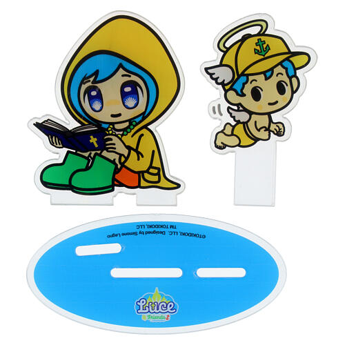 Figure of Luce and angel Iubi, Jubilee 2025 mascots by Tokidoki, acrylic 5
