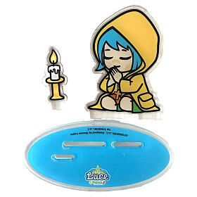 Figure of Luce in prayer, Jubilee 2025 mascot by Tokidoki, acrylic