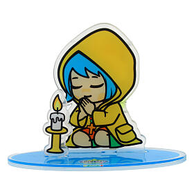 Figure of Luce in prayer, Jubilee 2025 mascot by Tokidoki, acrylic