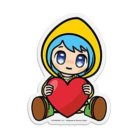 Luce with red heart, popsocket for smartphone, Jubilee 2025 mascot by Tokidoki