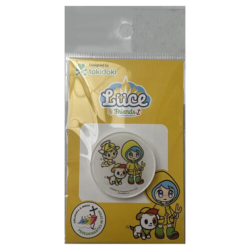 Luce and Friends button pin Jubilee 2025 mascot acrylic, Tokidoki 3