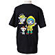 Black t-shirt with Luce and Friends, Jubilee 2025 official mascot s3