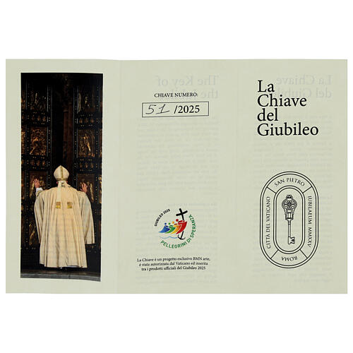 Chave Jubileu 2025 liga efeito latão 6