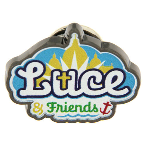 Luce and Friends, Jubilee 2025 metal brooch 1
