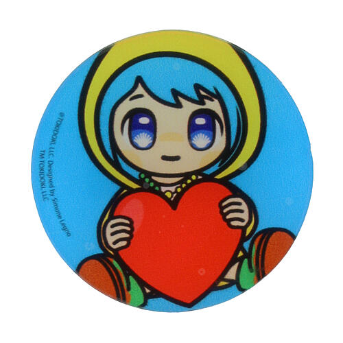 Spilla Luce cuore mascotte Giubileo 2025 acrilico 1