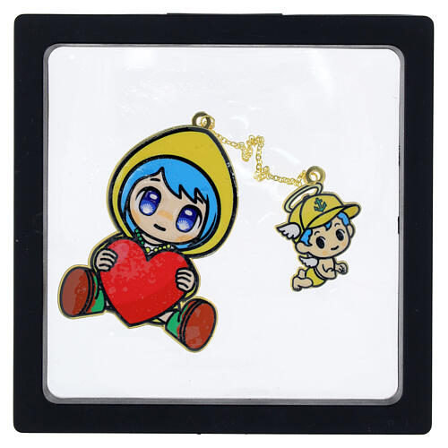 Segnalibro metallo Luce e Angelo Mascotte ufficiale Giubileo 2025 Tokidoki  3